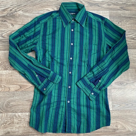 Dolce & Gabbana Striped Button Down Shirt Made In Italy - Picture 15 of 15